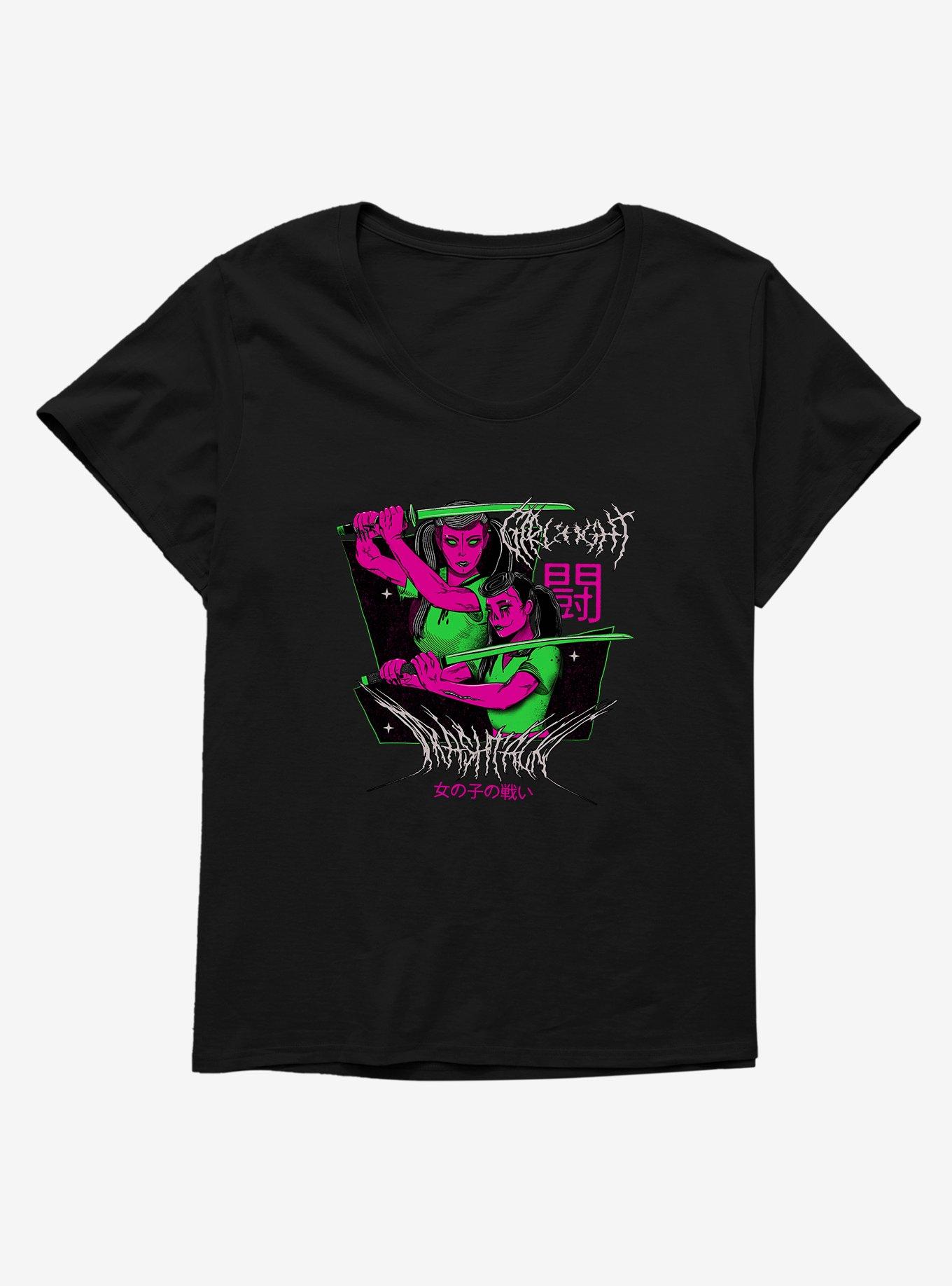 Trashtalk Girls Womens T-Shirt Plus Size, BLACK, hi-res