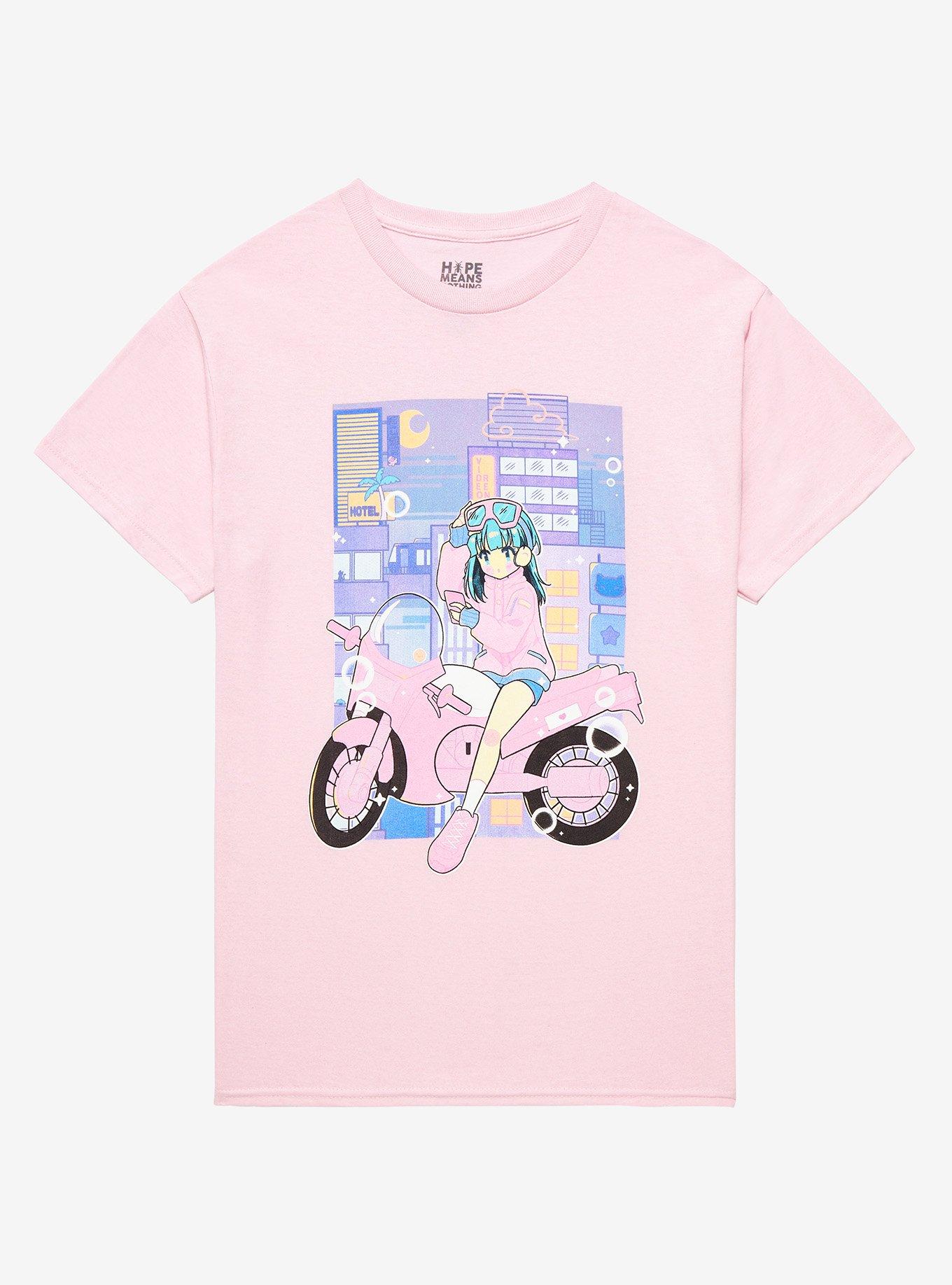 Pink Motorbike City Girl T-Shirt, MULTI, hi-res