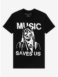 Music Saves Us Grim Reaper T-Shirt By Space Zebra, MULTI, hi-res