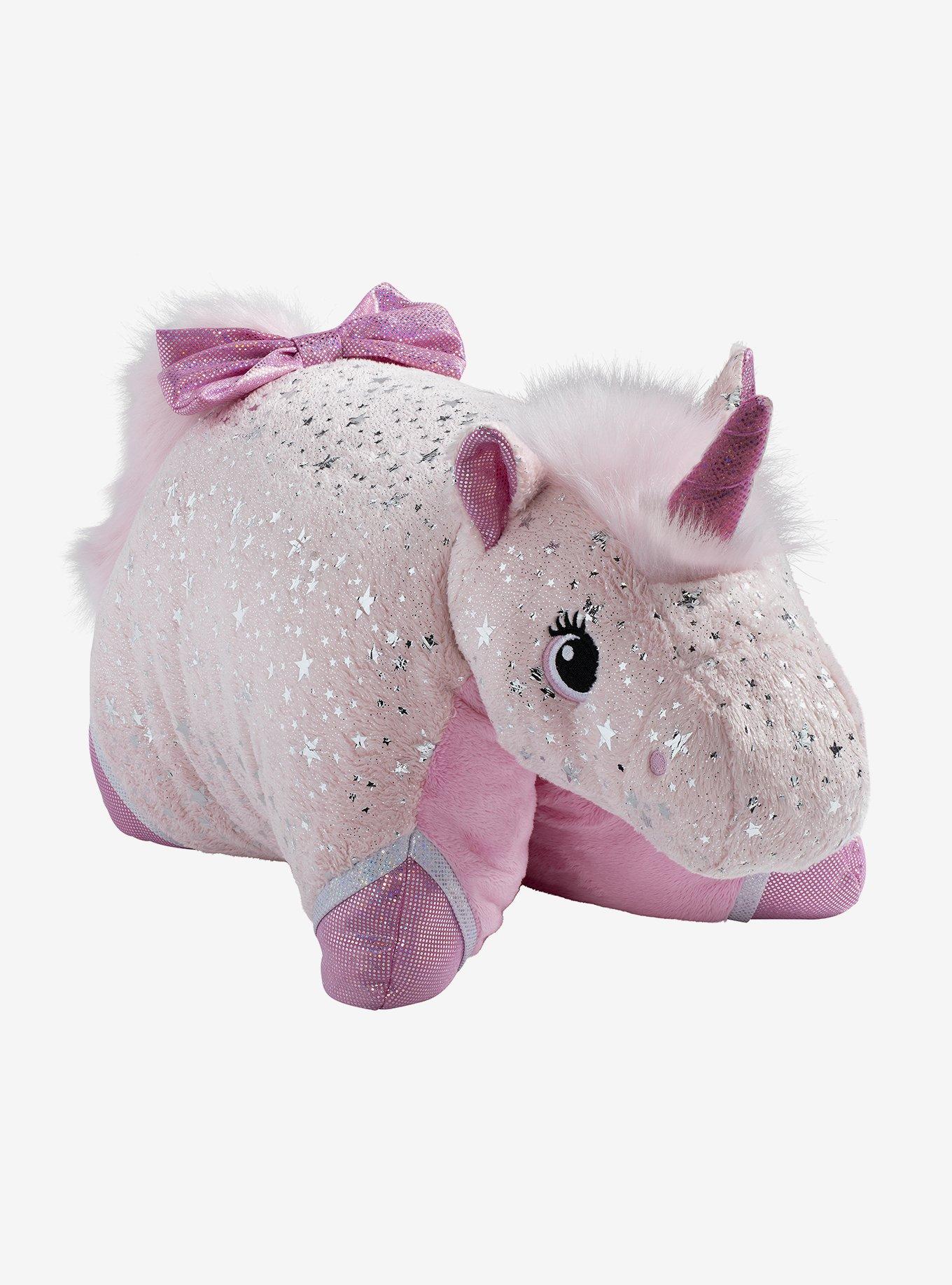 Sparkly Pink Unicorn Pillow Pet, , hi-res