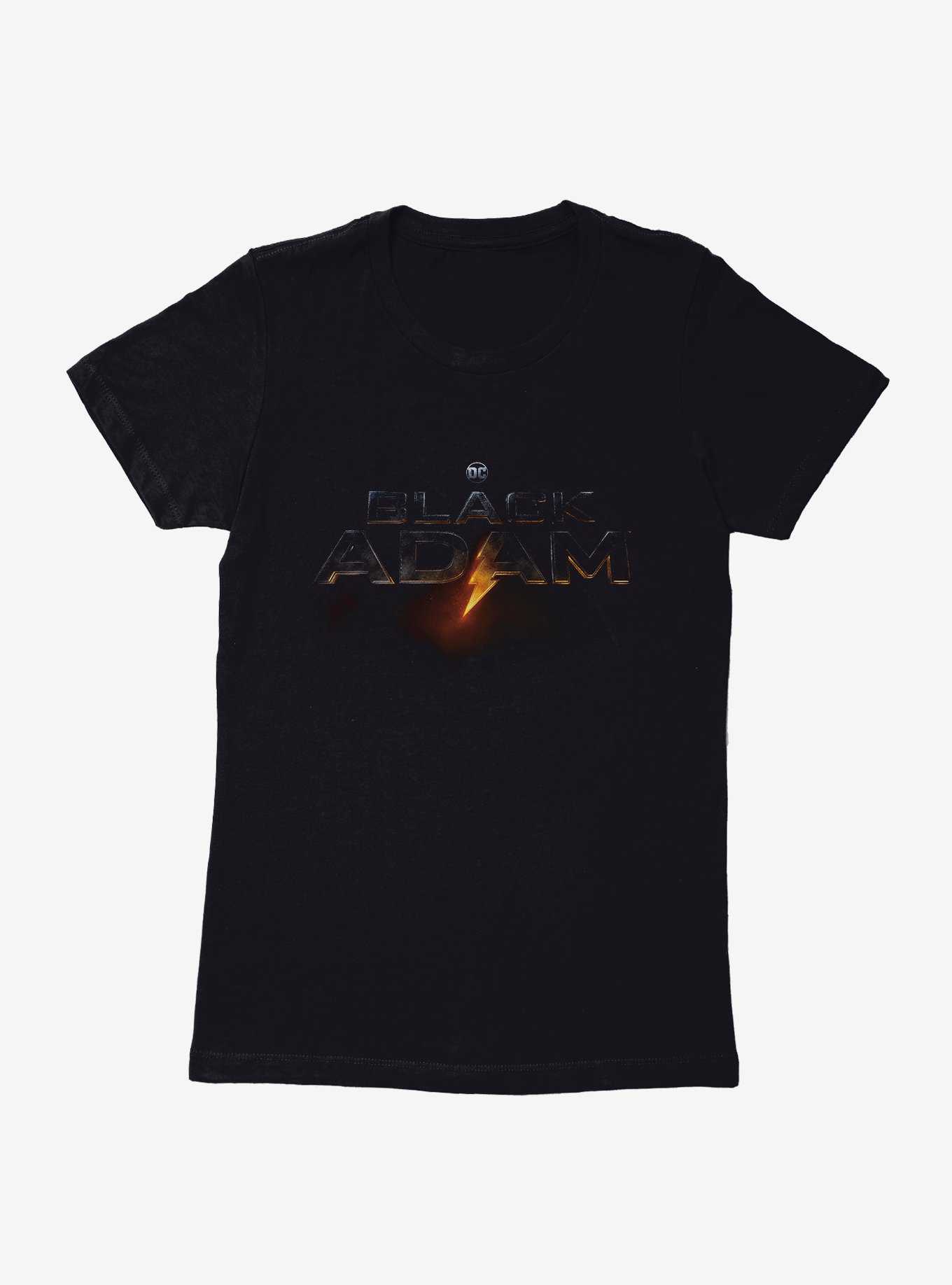 DC Black Adam Title Logo Womens T-Shirt, , hi-res