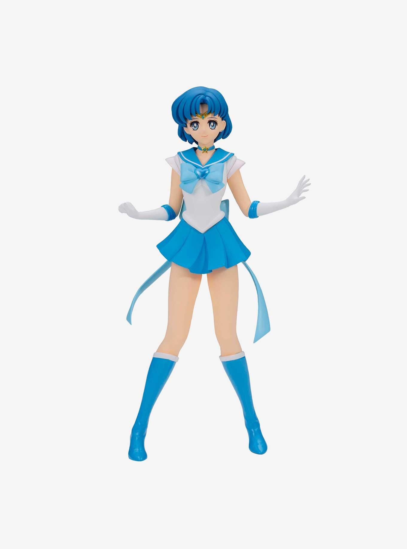 Banpresto Sailor Moon Pretty Guardian Sailor Moon Sailor Mercury (Ver. A) Figure, , hi-res