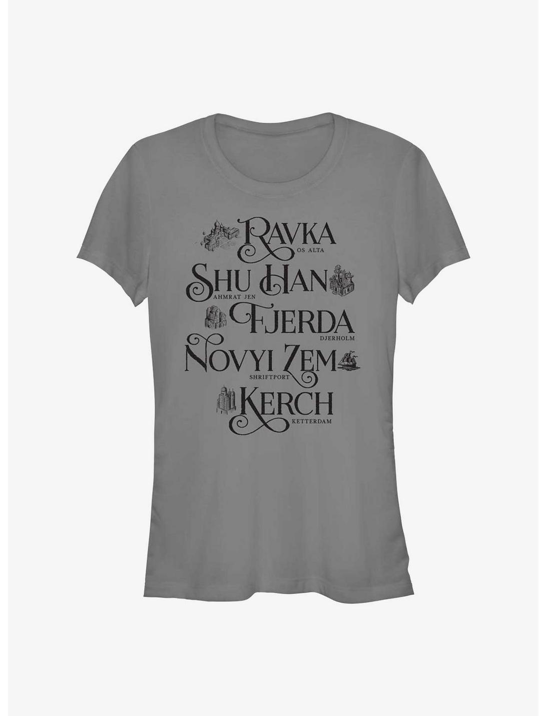 Shadow and Bone Many Lands Girls T-Shirt, CHARCOAL, hi-res