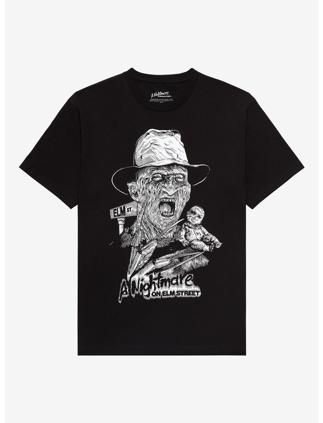 A Nightmare On Elm Street Freddy T-Shirt, BLACK, hi-res