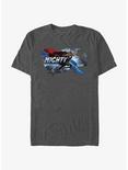 Marvel Thor Mighty Thor Charging Thor T-Shirt, CHAR HTR, hi-res