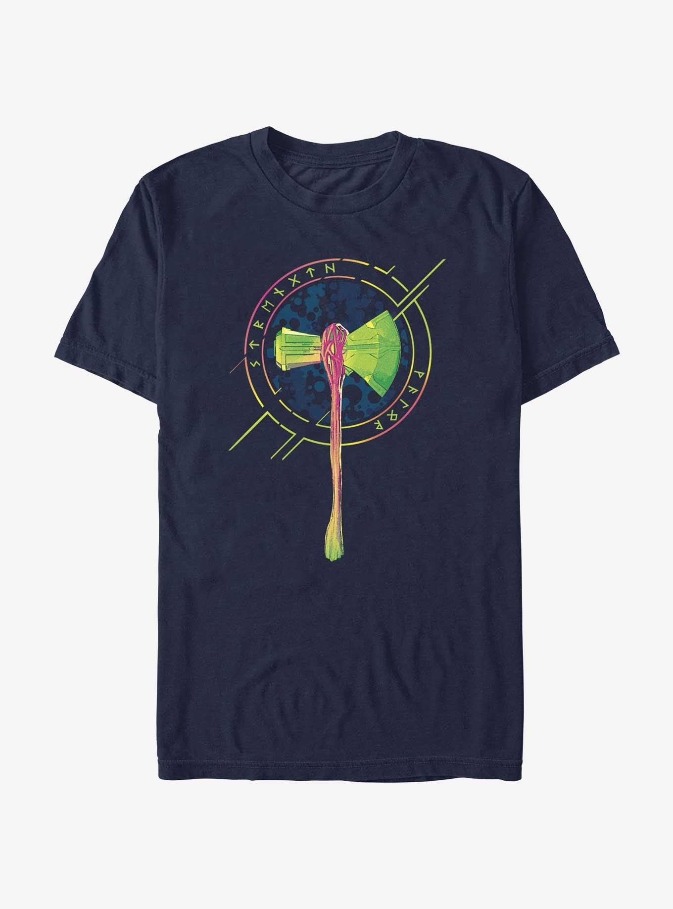 Marvel Thor Stormbreaker Logo T-Shirt, NAVY, hi-res
