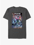 Marvel Thor Stormbreaker Throw Comic Book Cover T-Shirt, CHARCOAL, hi-res