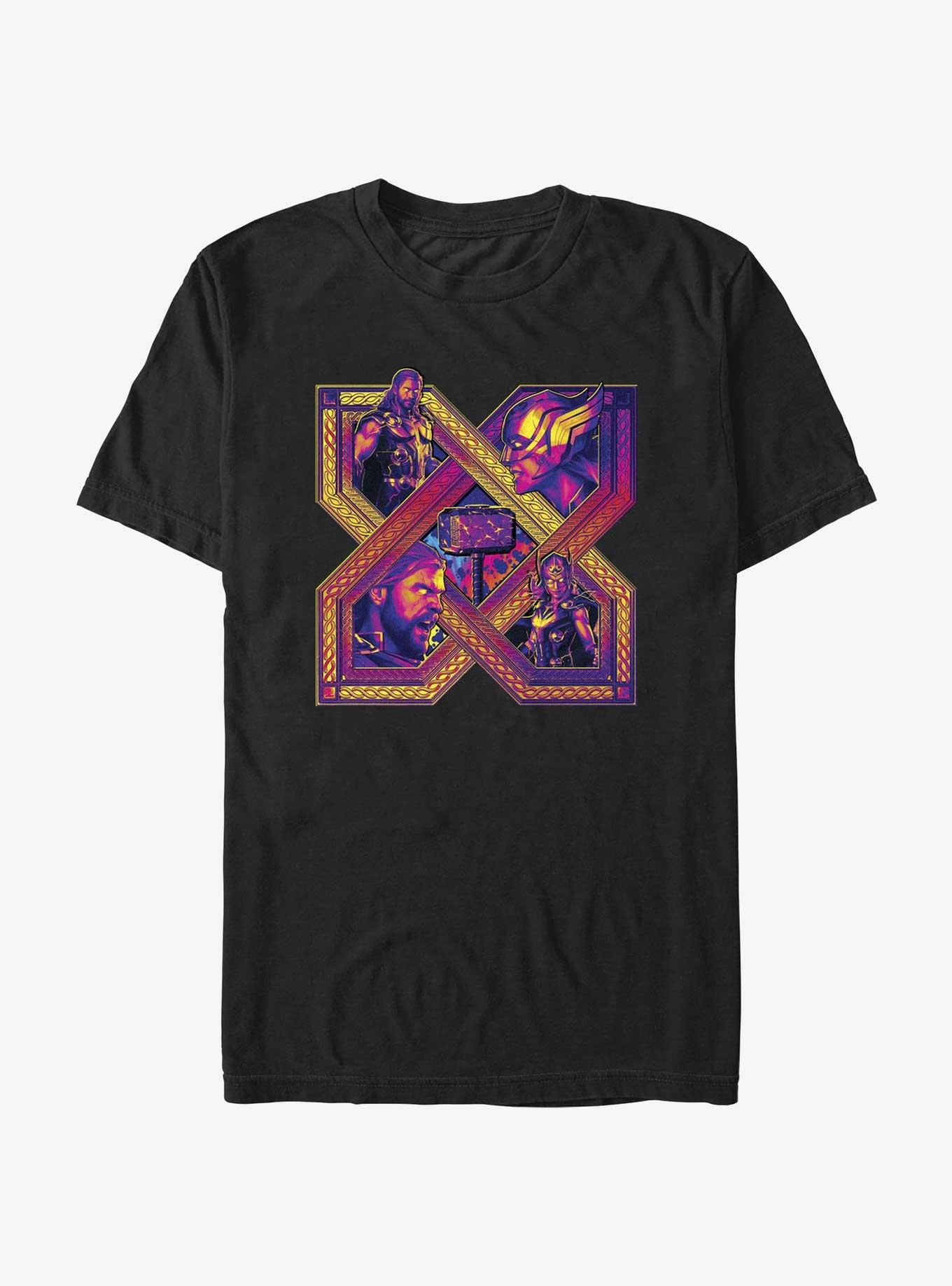 Marvel Thor X Lockup T-Shirt, BLACK, hi-res