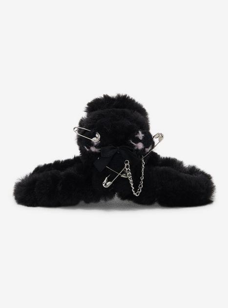 Fuzzy Black Bear Claw Hair Clip Hot Topic 