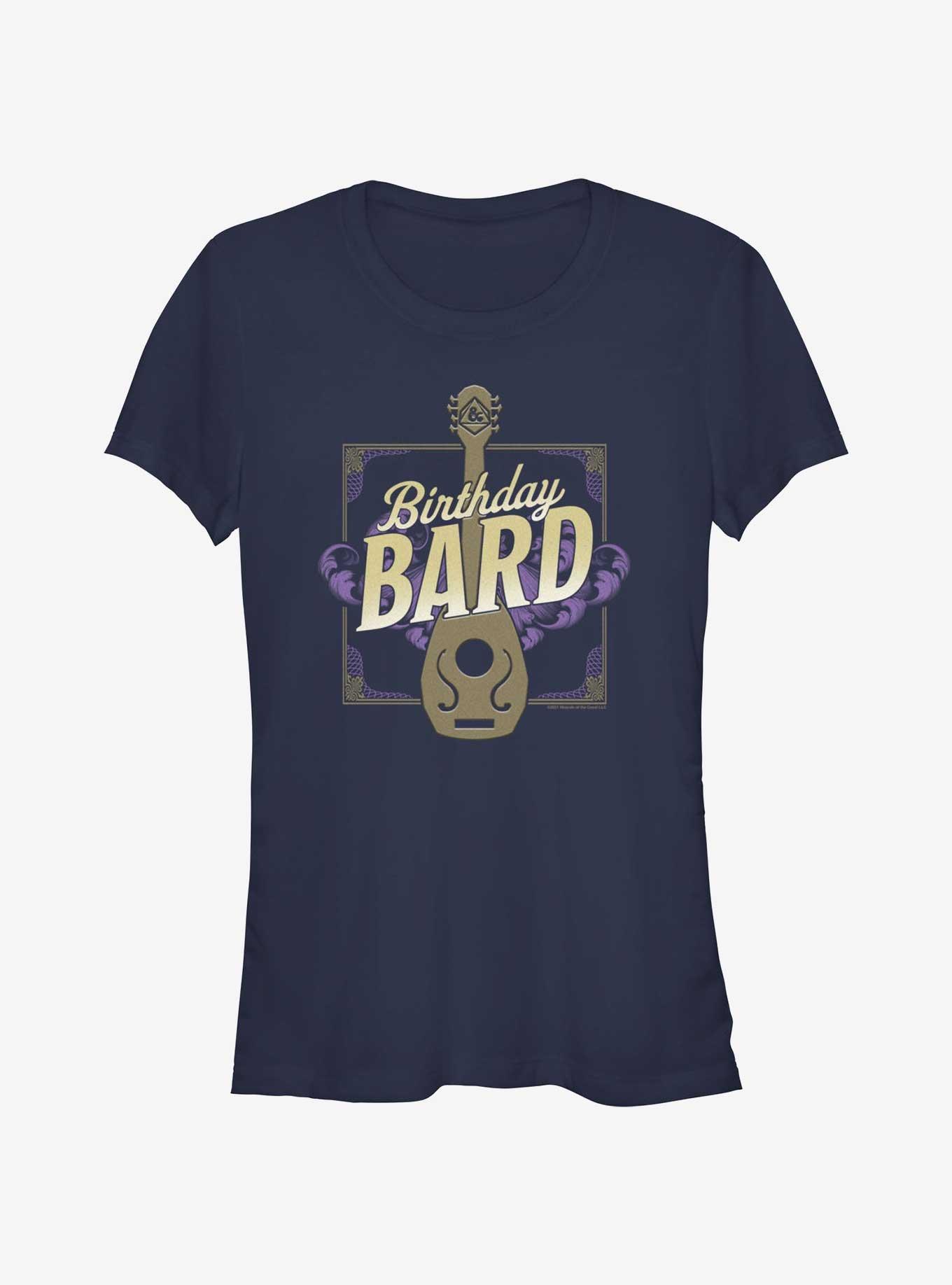 Dungeons & Dragons Birthday Bard Girls T-Shirt, NAVY, hi-res