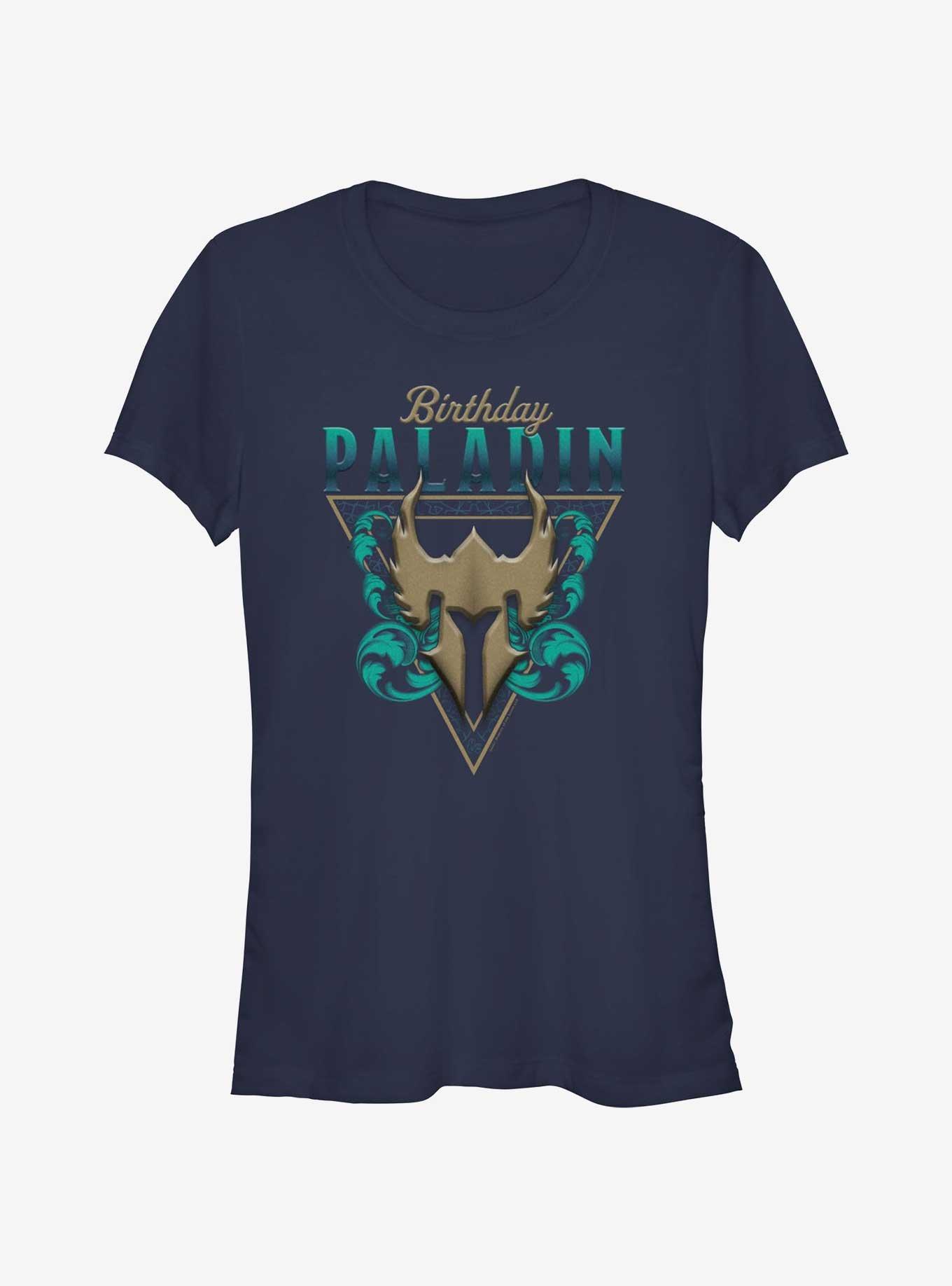 Dungeons & Dragons Birthday Paladin Girls T-Shirt, NAVY, hi-res