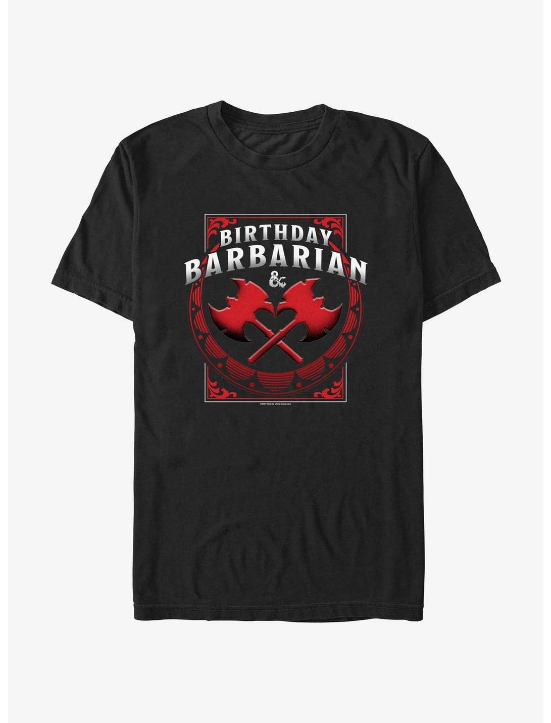 Dungeons & Dragons Birthday Barbarian T-Shirt, BLACK, hi-res