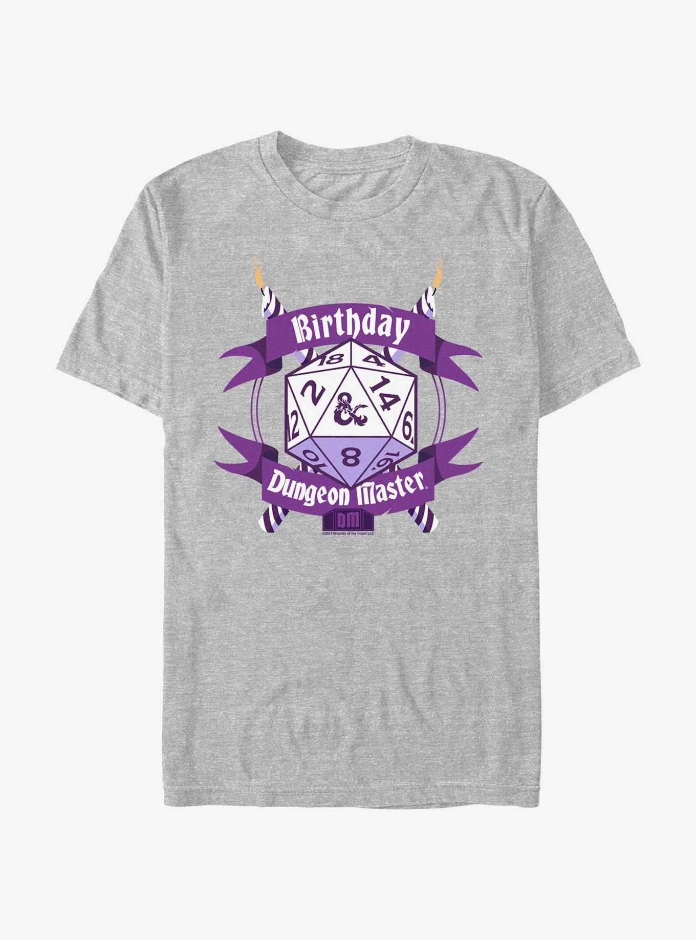 Dungeons & Dragons Birthday Dungeon Master T-Shirt, ATH HTR, hi-res