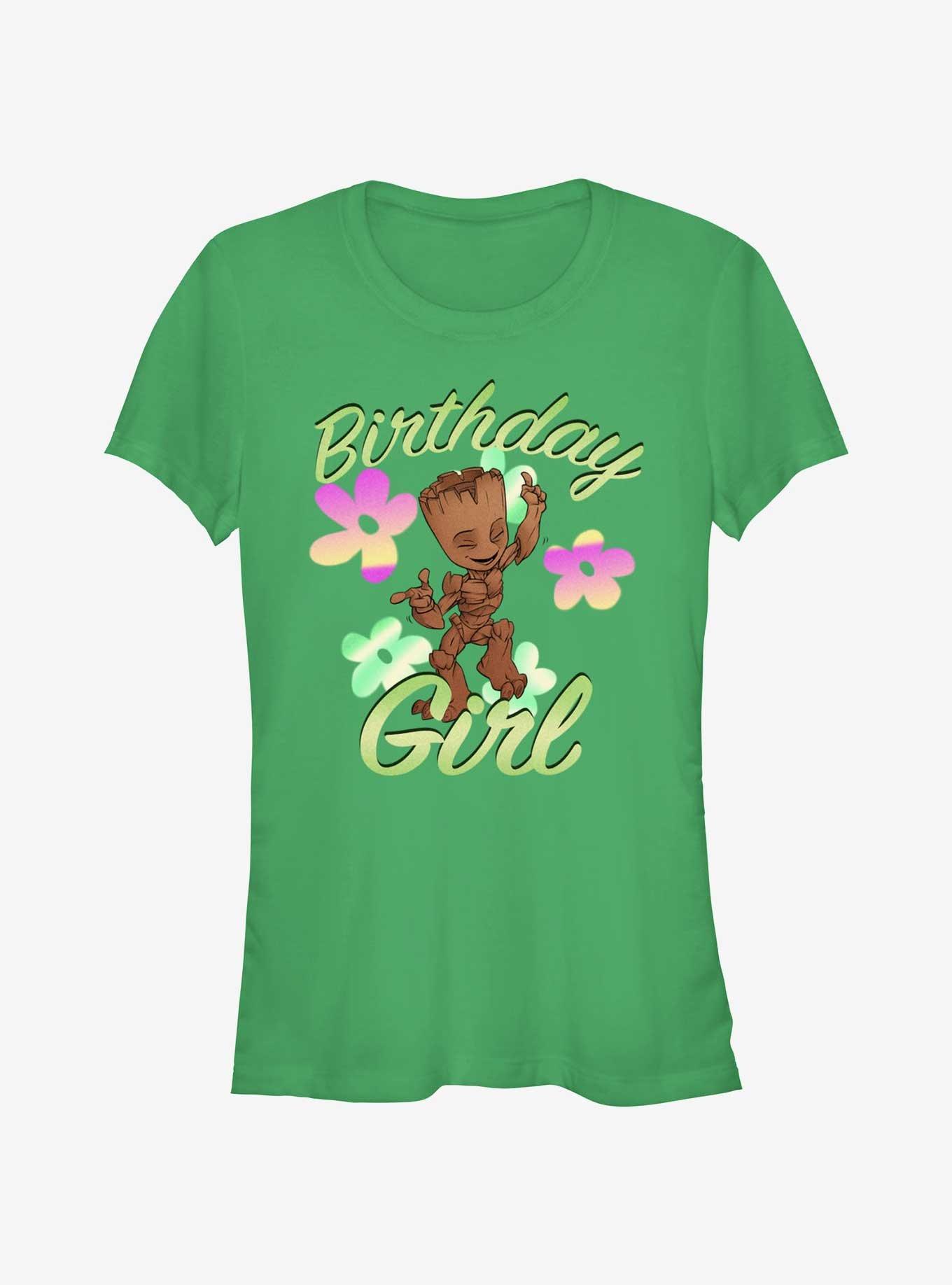 Marvel Guardians of the Galaxy Groot Birthday Girls T-Shirt