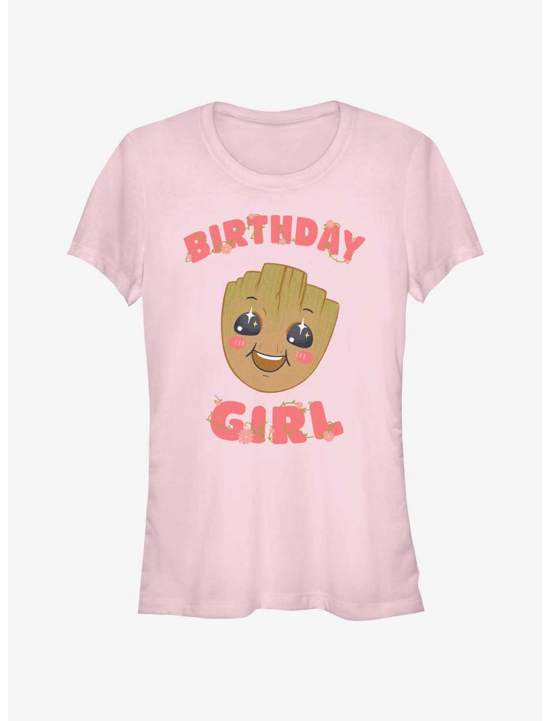 Marvel Guardians of the Galaxy Flowery Groot Birthday Girls T-Shirt, LIGHT PINK, hi-res