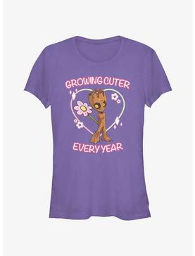 Marvel Guardians of the Galaxy Groot Growing Cuter Every Year Girls T-Shirt, , hi-res