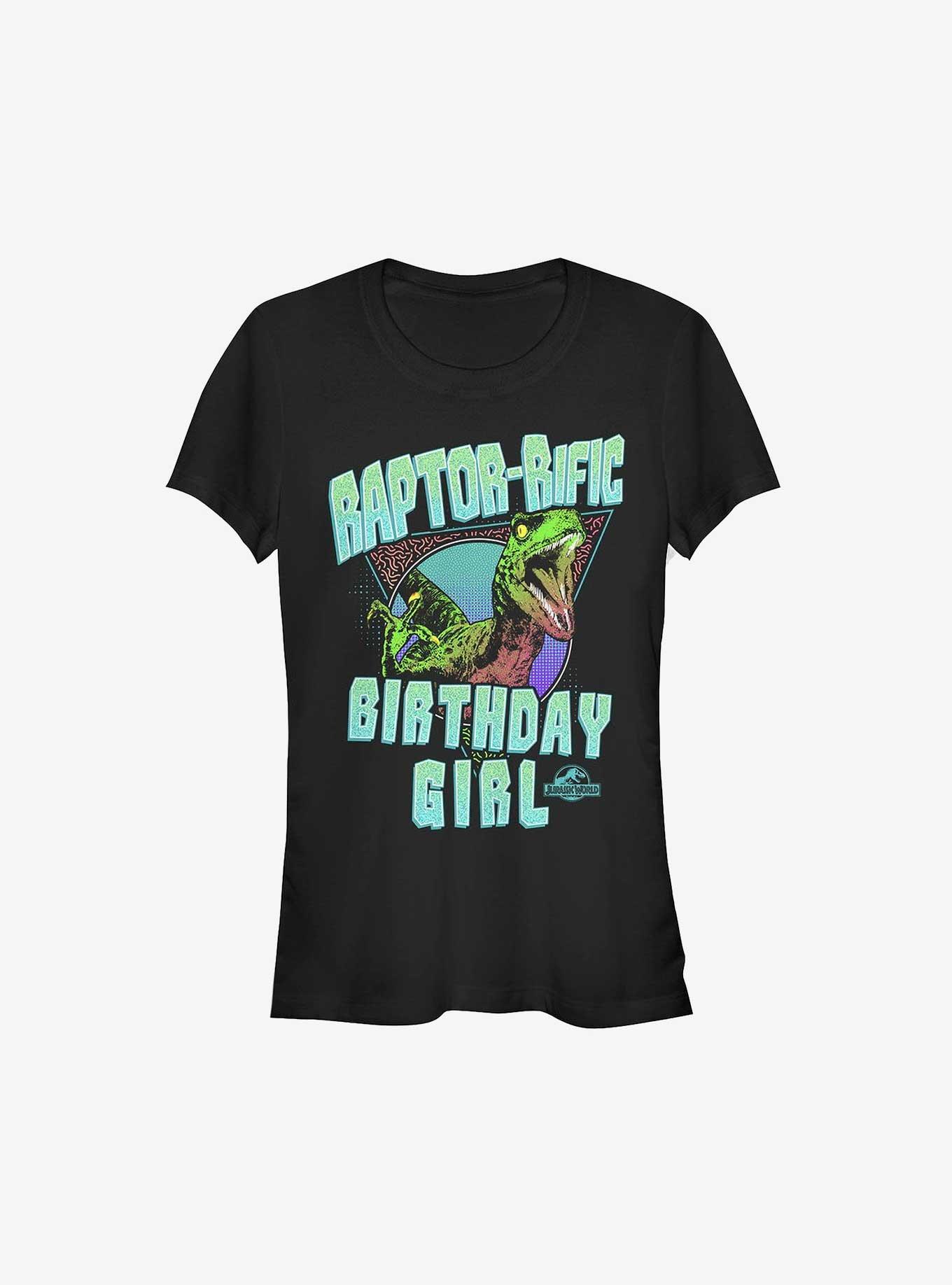 Jurassic Park Raptor-Rific Birthday Girls T-Shirt, BLACK, hi-res