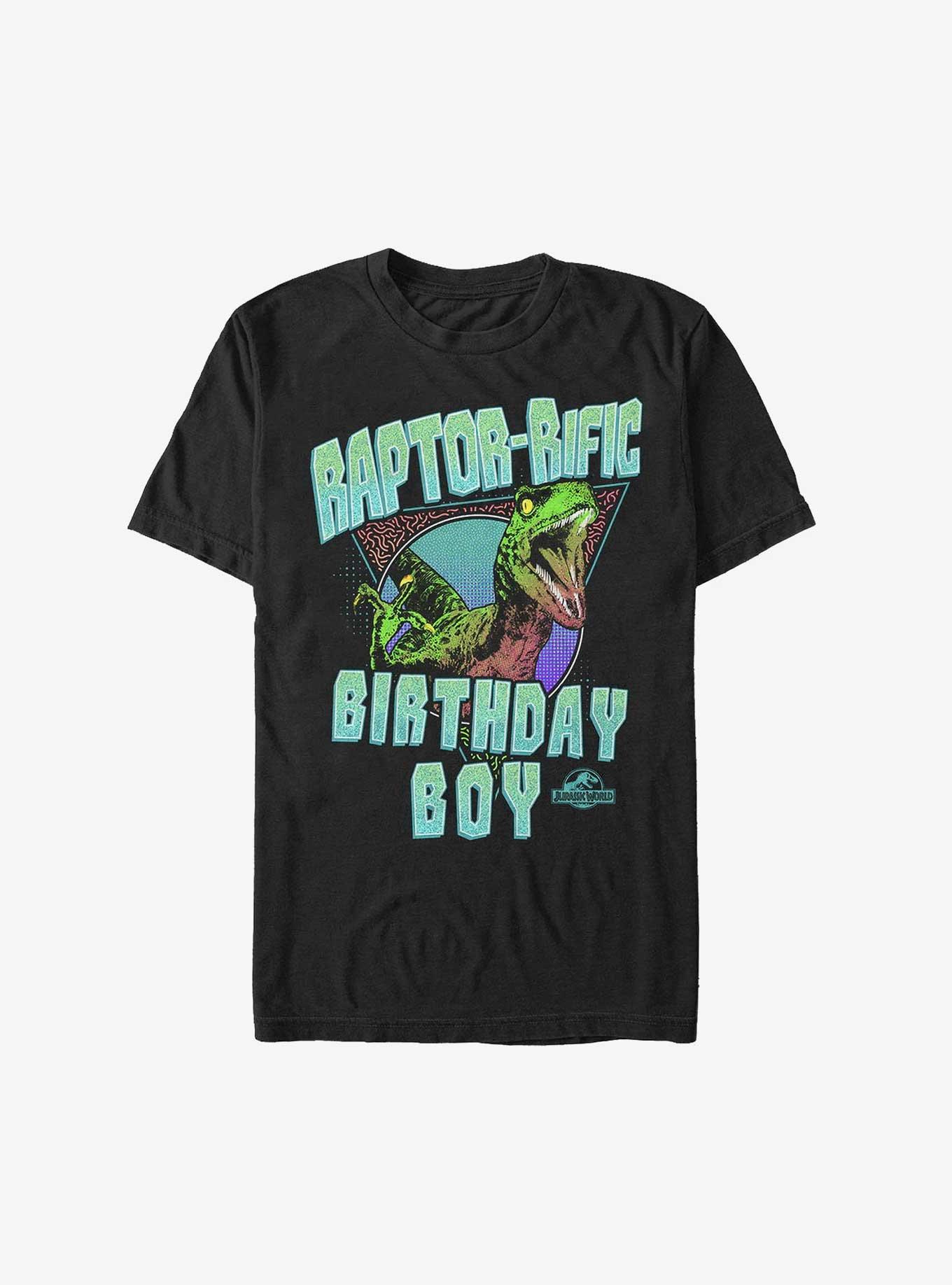 Jurassic Park Raptor-Rific Birthday T-Shirt, BLACK, hi-res