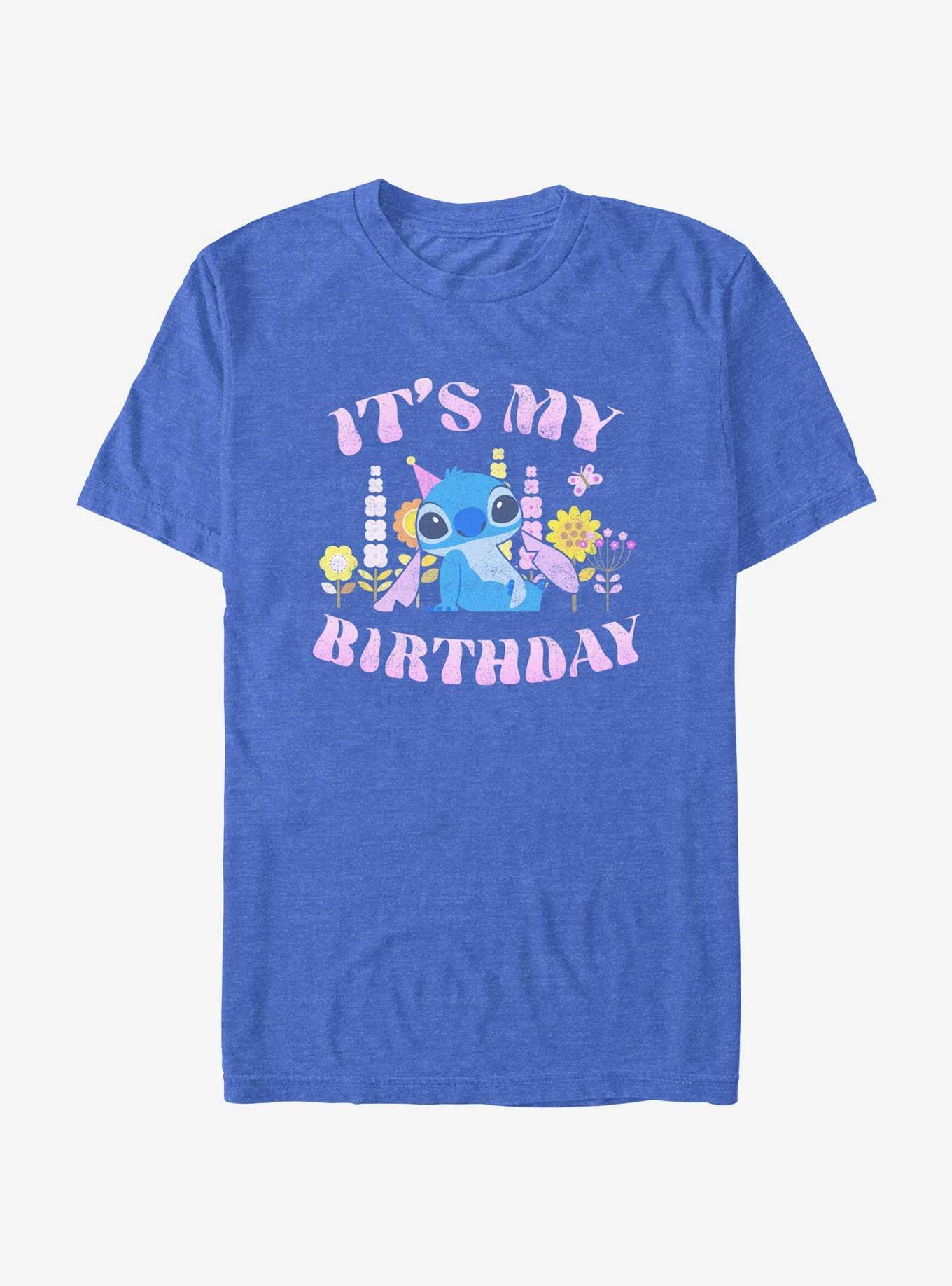Disney Lilo & Stitch It's My Birthday T-Shirt, ROY HTR, hi-res