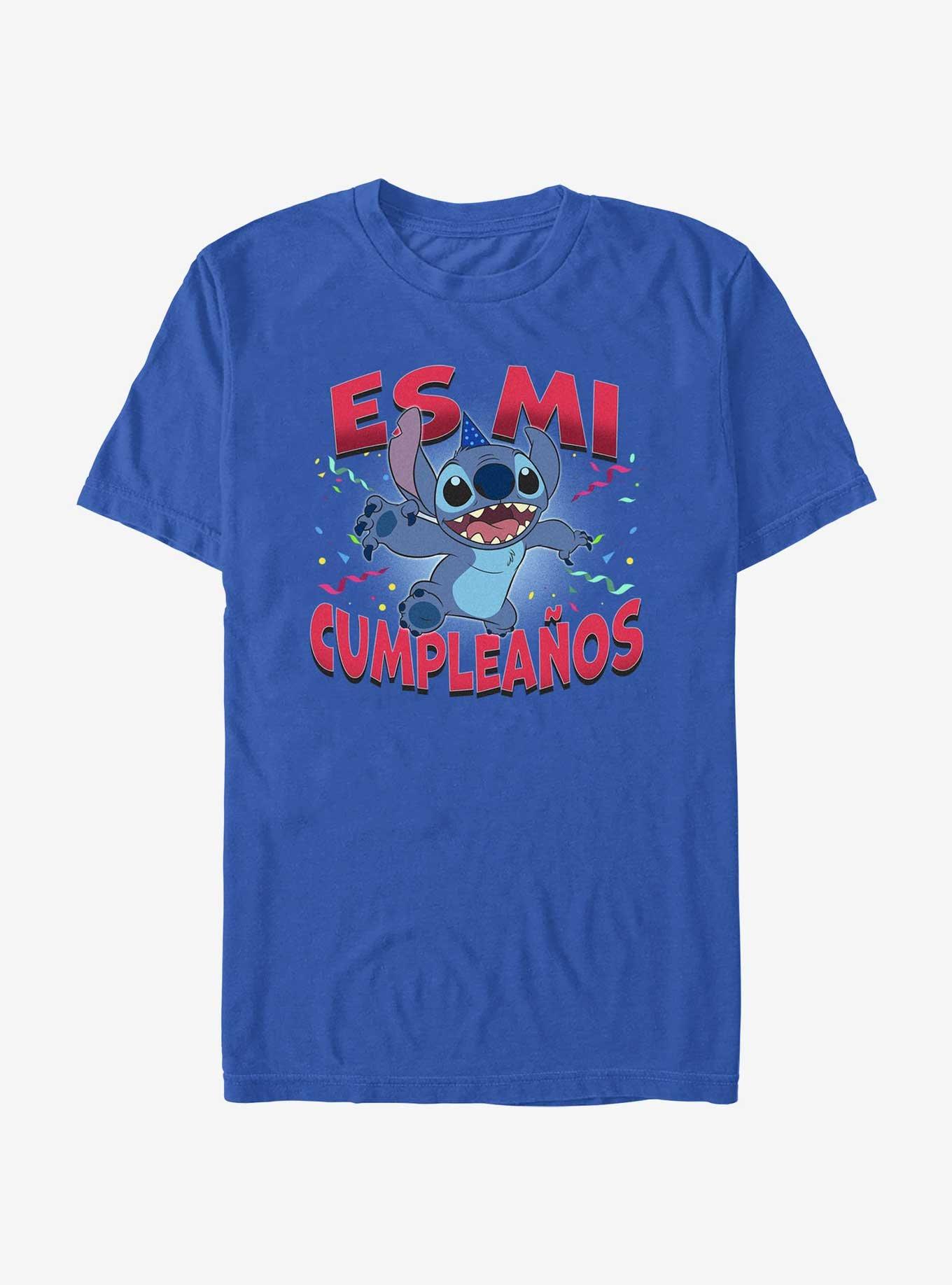 Disney Lilo & Stitch Spanish It's My Birthday T-Shirt, ROYAL, hi-res