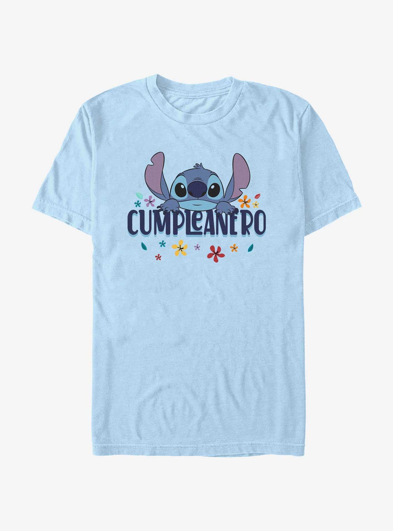 Disney Lilo & Stitch Spanish Birthday T-Shirt, LT BLUE, hi-res