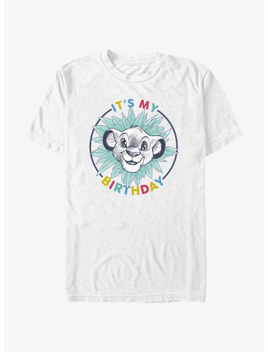 Disney The Lion King Simba Birthday Lion T-Shirt, WHITE, hi-res