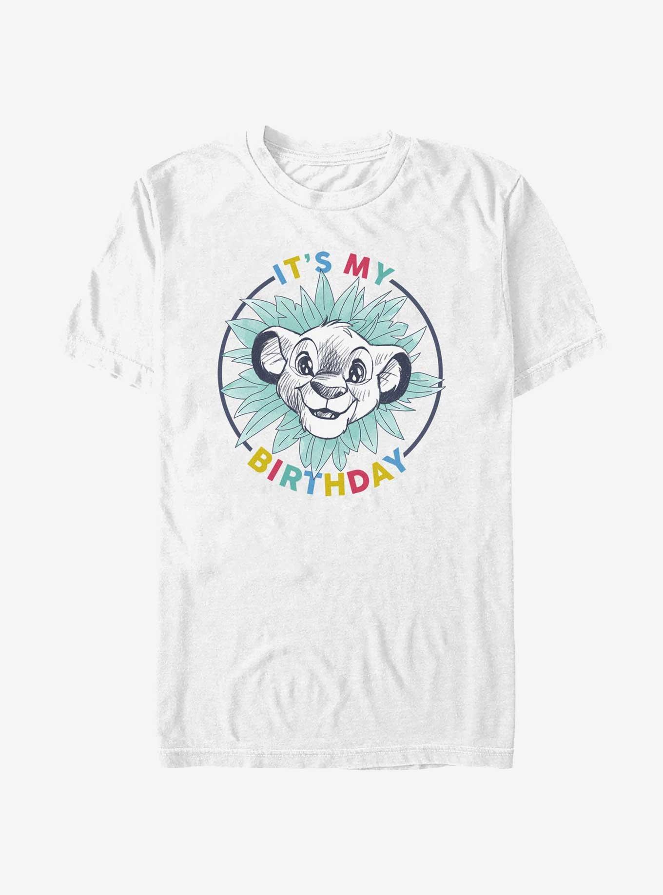 Disney The Lion King Simba Birthday Lion T-Shirt, WHITE, hi-res