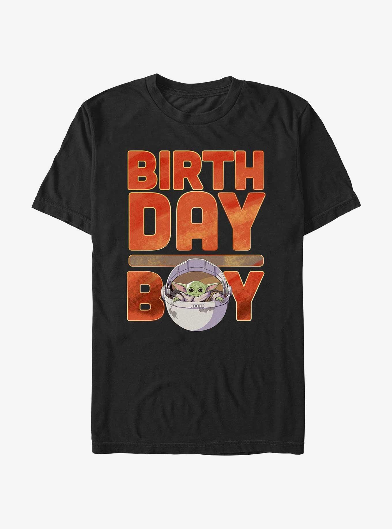 Star Wars The Mandalorian Birthday Boy Grogu T-Shirt, BLACK, hi-res