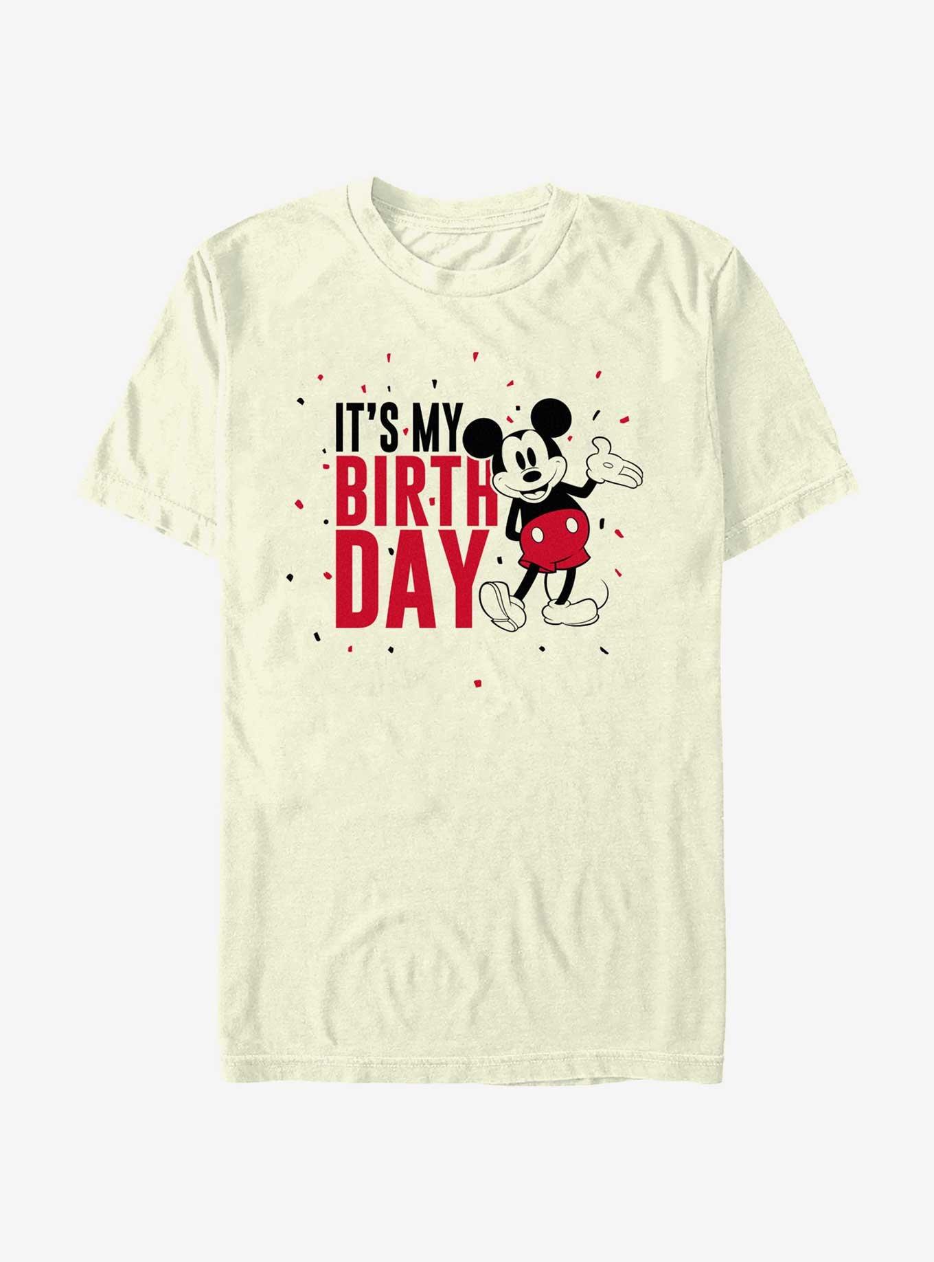 Disney Mickey Mouse Mickey It's My Birthday T-Shirt, NATURAL, hi-res