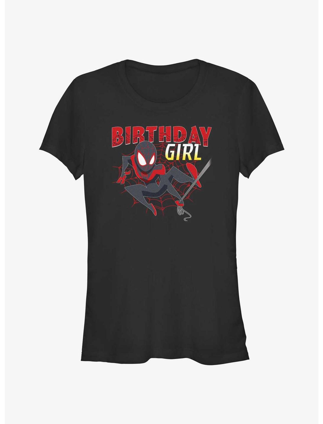Marvel Birthday Girl Miles Morales Girls T-Shirt, BLACK, hi-res