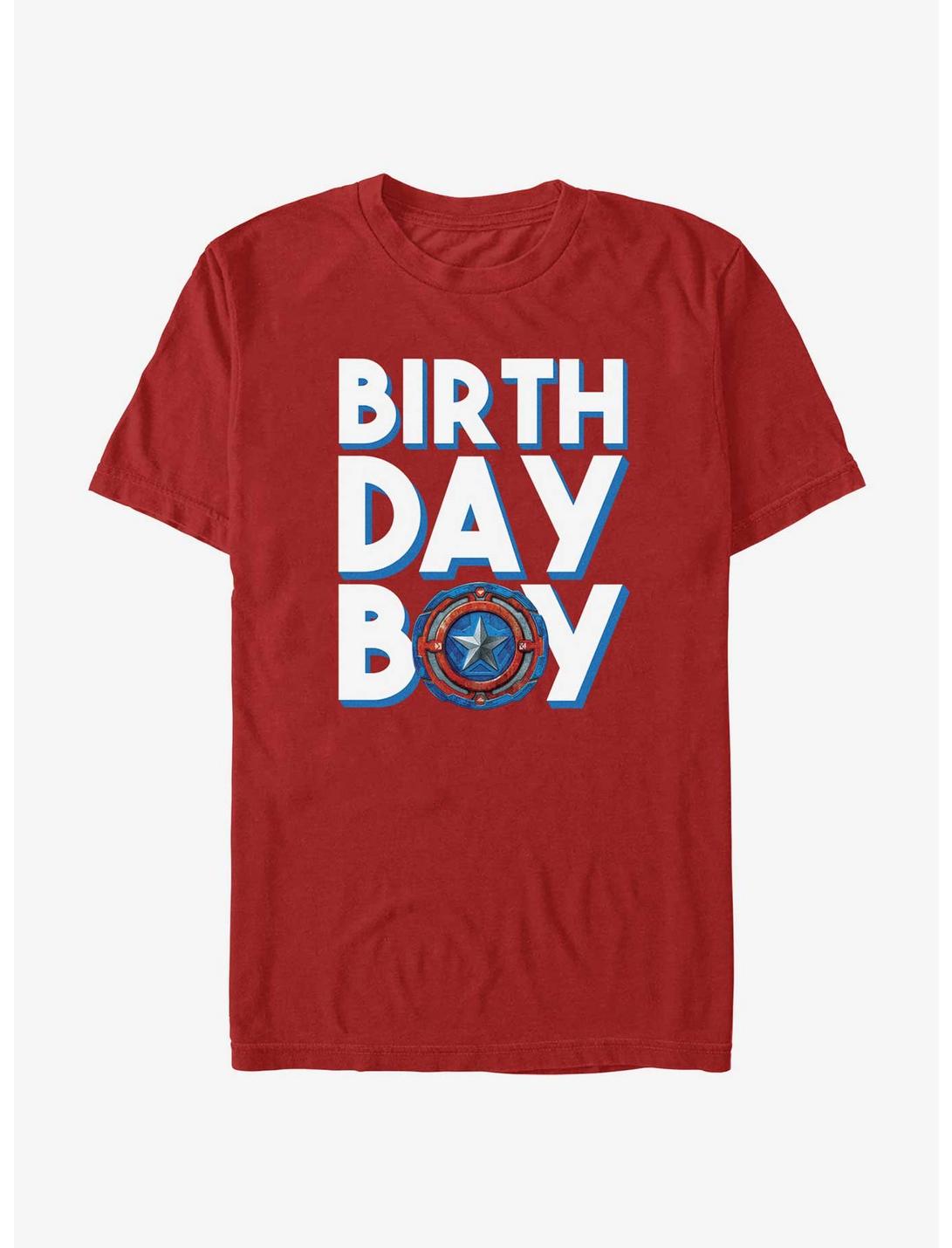Marvel Birthday Boy Captain America T-Shirt, RED, hi-res