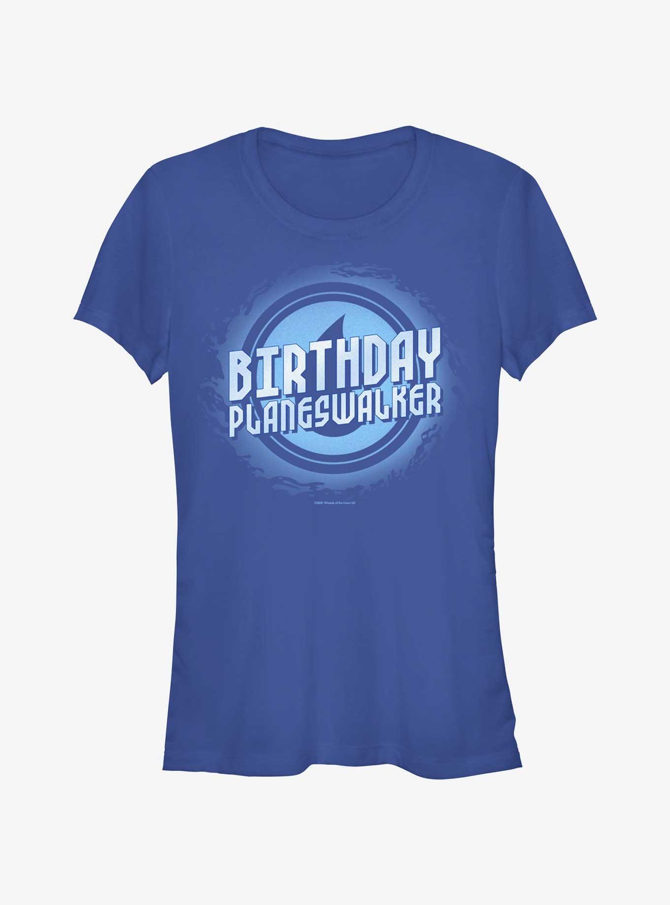 Magic: The Gathering Birthday Blue Mana Planeswalker Girls T-Shirt, ROYAL, hi-res