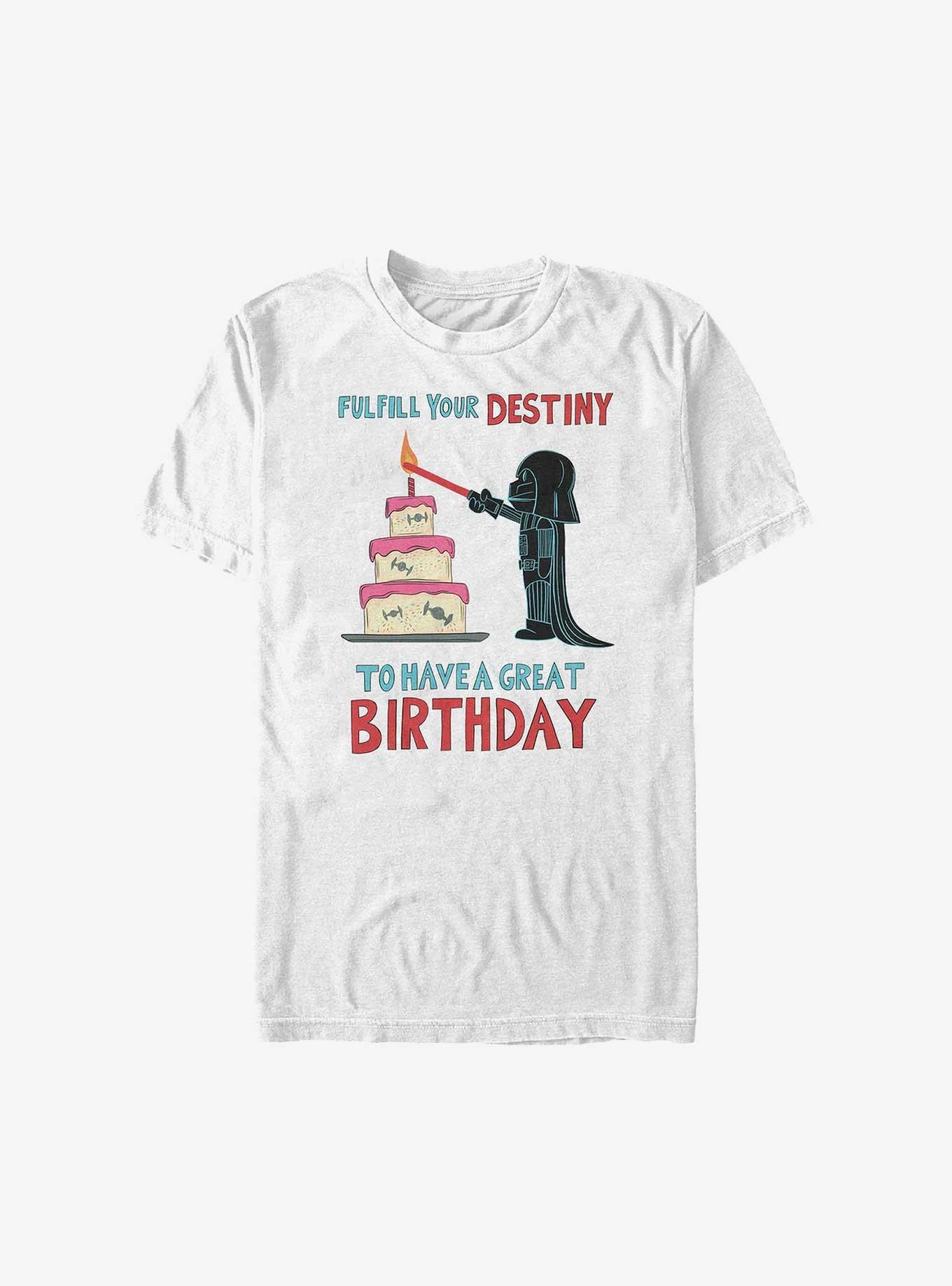Star Wars Vader Fulfill Your Birthday T-Shirt, WHITE, hi-res