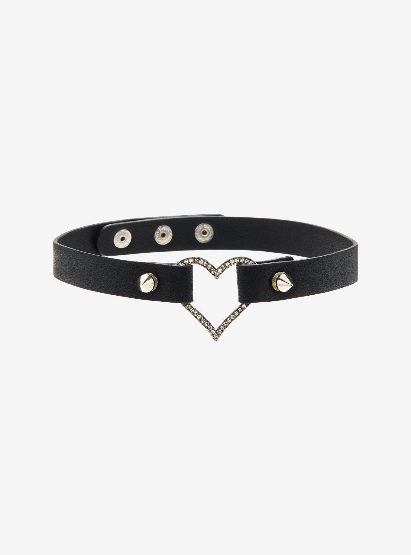Heart Spike Choker, , hi-res