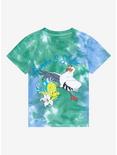 Disney The Little Mermaid Flounder & Scuttle Tie-Dye Toddler T-Shirt - BoxLunch Exclusive, BLUE, hi-res