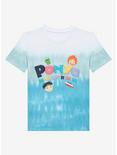 Studio Ghibli Ponyo Icons Youth Tie-Dye Ombre T-Shirt, BLUE, hi-res