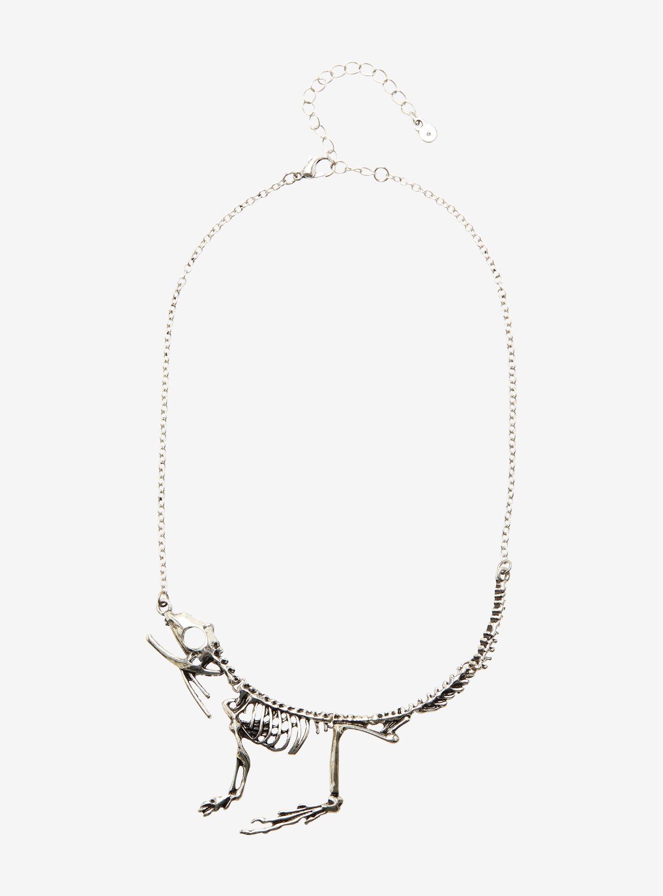 Lizard Skeleton Necklace, , hi-res
