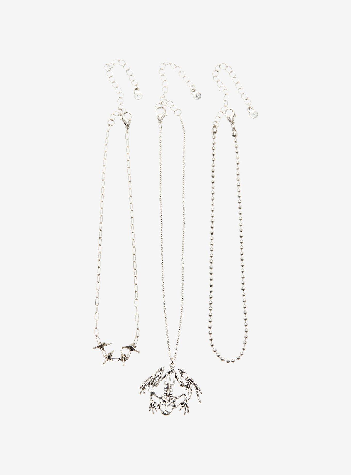 Frog Skeleton Necklace Set, , hi-res