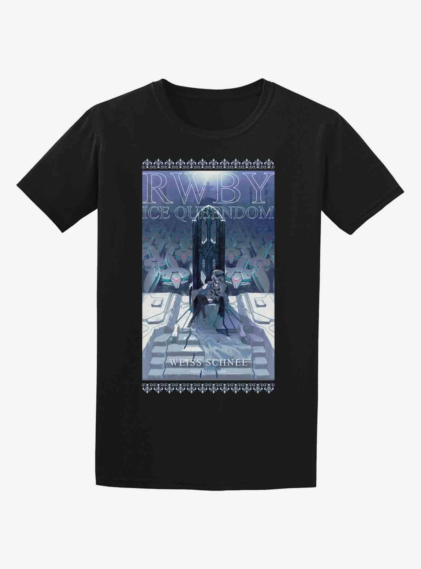 Rwby: Ice Queendom Negative Weiss Double-sided T-shirt 