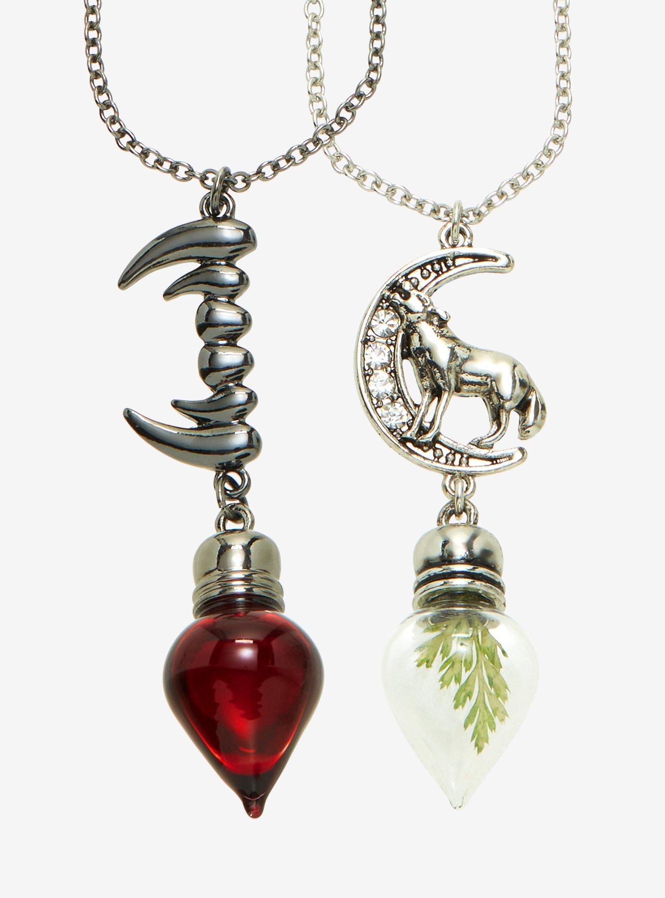 Vampire Werewolf Capsule Best Friend Necklace Set | Hot Topic