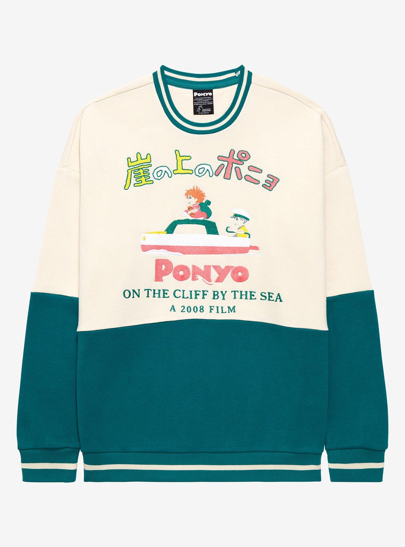 Studio Ghibli Ponyo Panel Crewneck - BoxLunch Exclusive, , hi-res