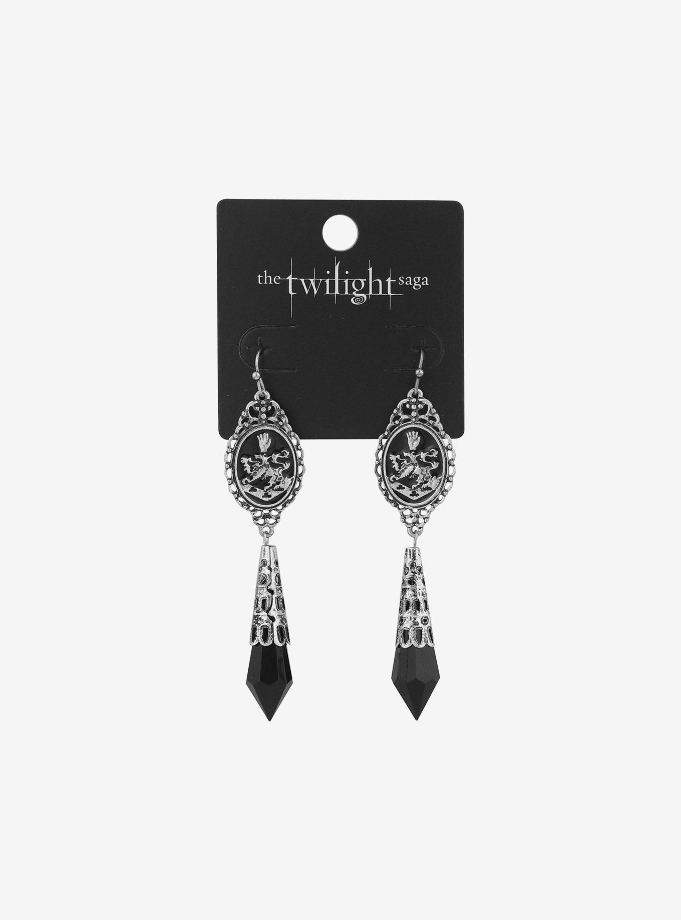 The Twilight Saga Cullen Crest Drop Earrings Hot Topic