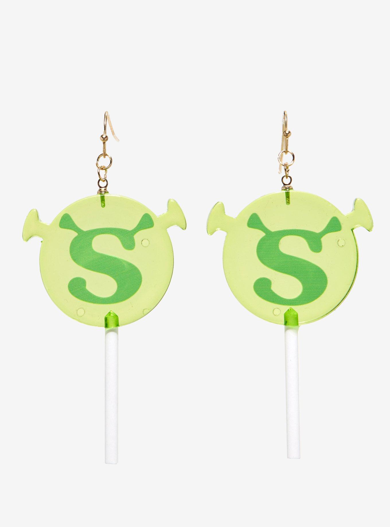 Shrek Lollipop Earrings, , hi-res