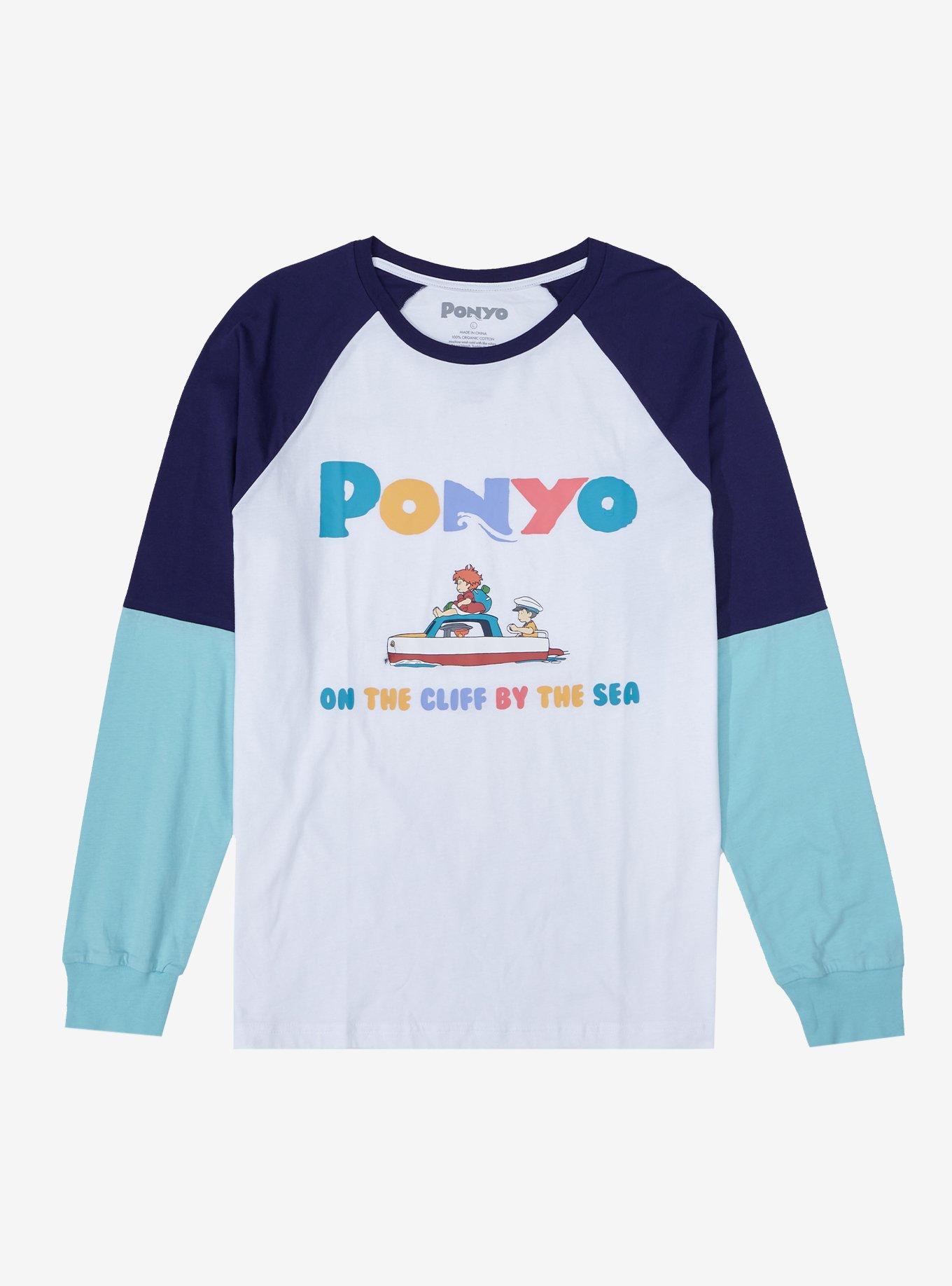 Studio Ghibli Ponyo Color-Block Raglan T-Shirt, MULTI, hi-res
