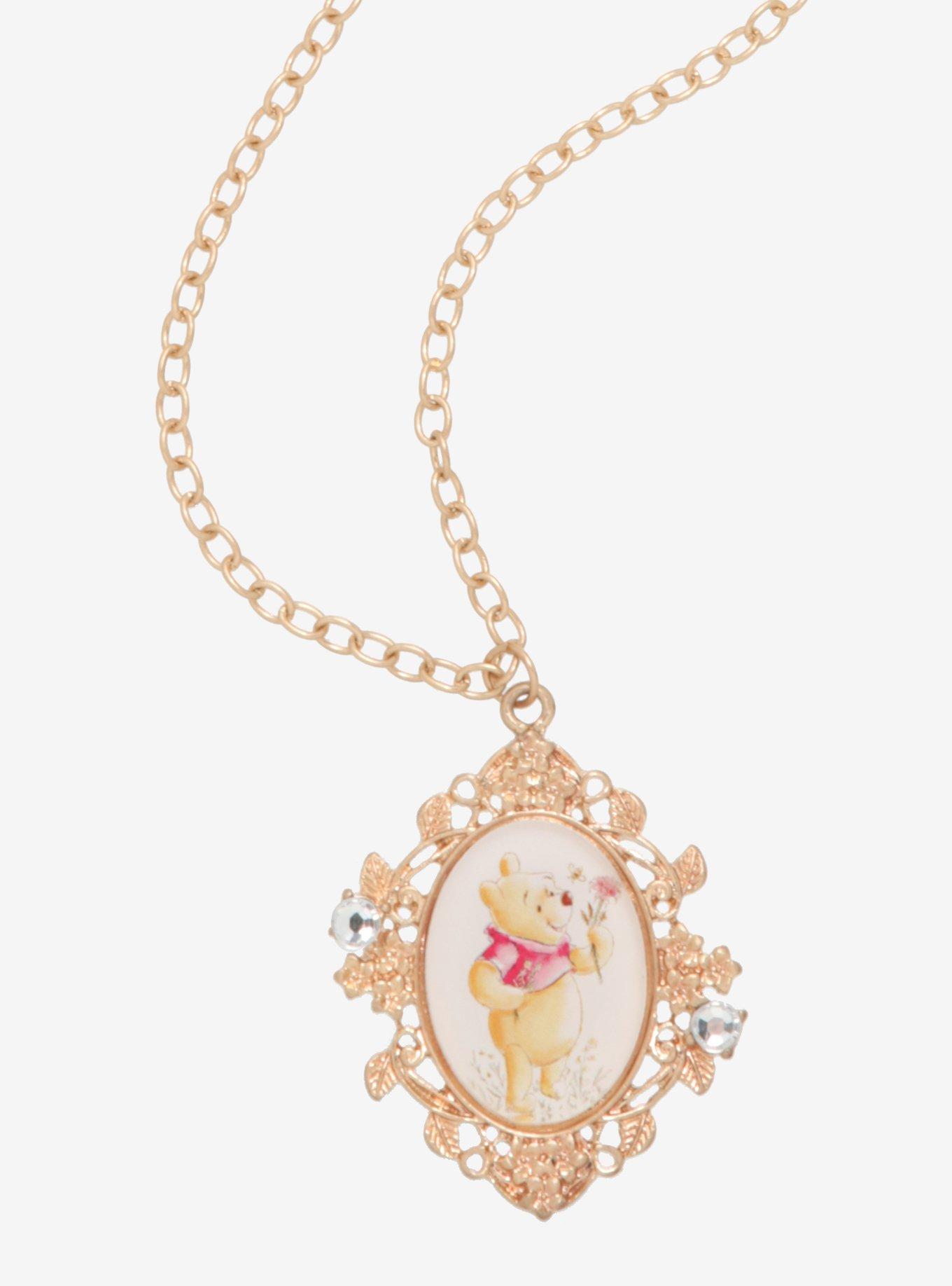 Disney Winnie The Pooh Cameo Portrait Necklace, , hi-res
