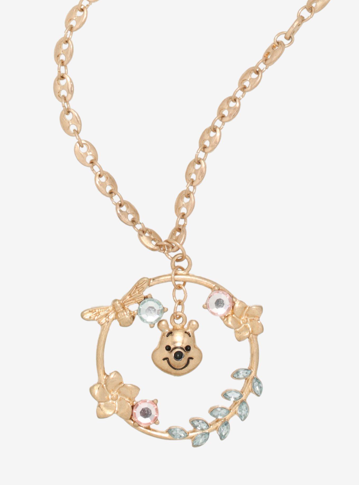 Disney Winnie The Pooh Nature Circle Necklace, , hi-res