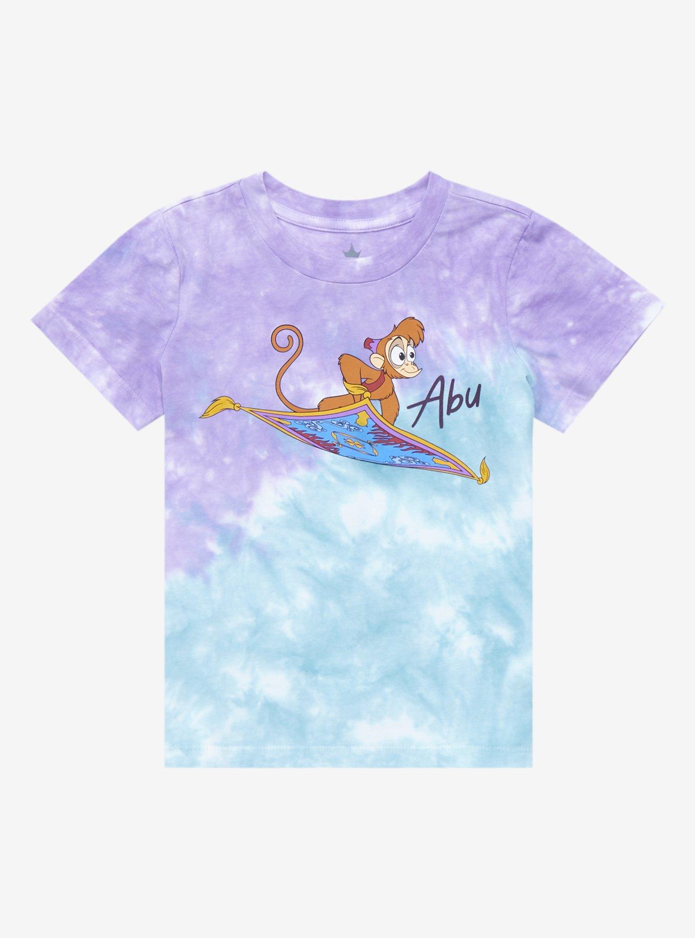 Disney Aladdin Abu & Magic Carpet Tie-Dye Toddler T-Shirt - BoxLunch Exclusive , GREEN, hi-res