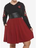 Star Wars Darth Maul Hooded Dress, RED  BLACK, hi-res