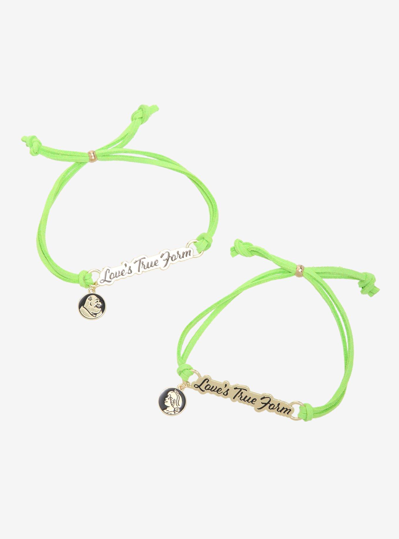 Shrek Love's True Form Charm Cord Bracelet Set, , hi-res