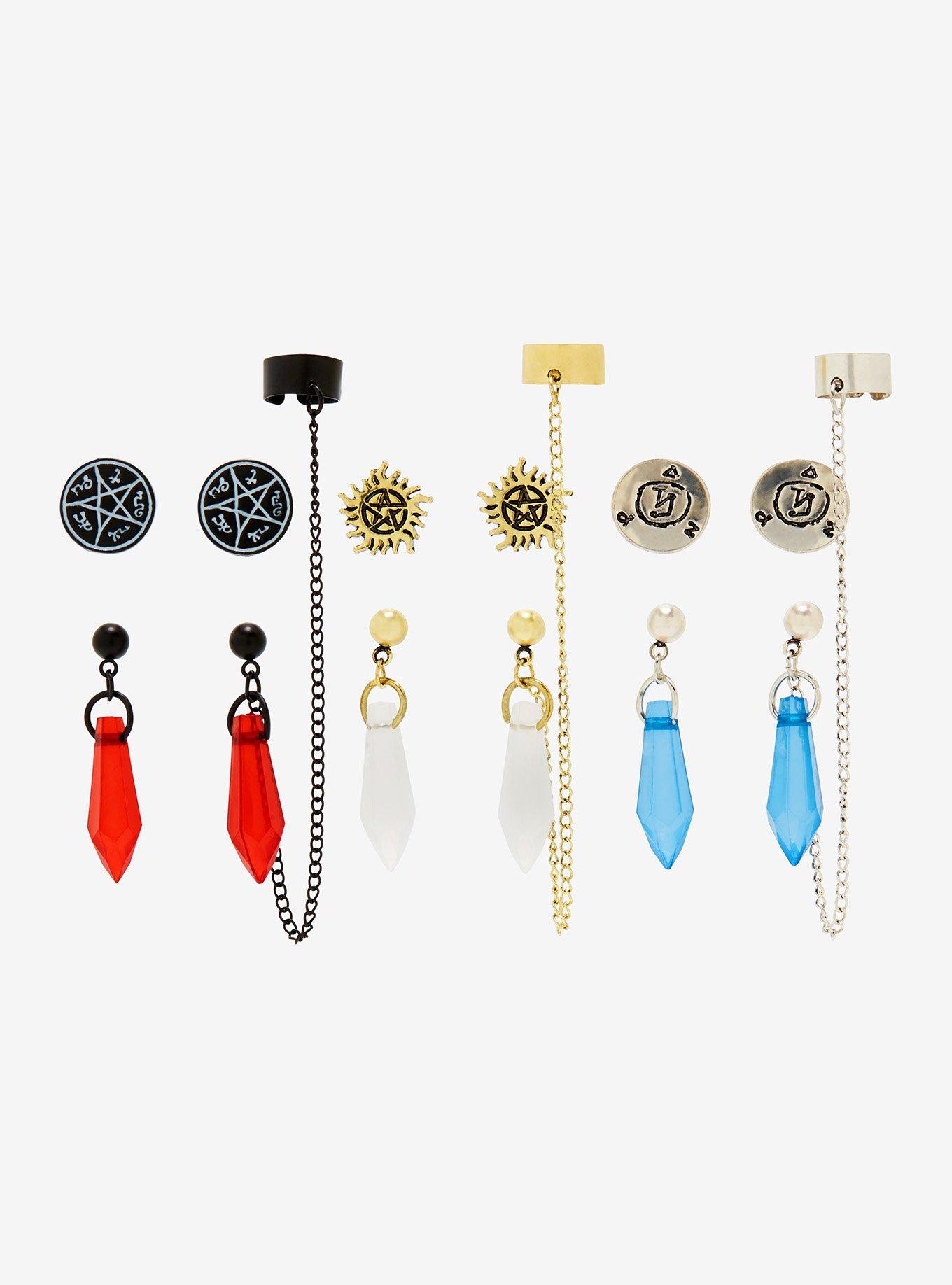 Supernatural Logo Cuff Earring Set, , hi-res